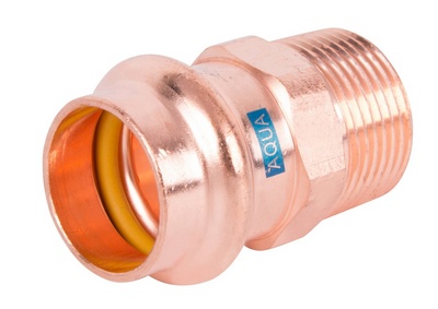 RACCORD A SERTIR V-PRESS AQUAGAS 1/2M X 15mm