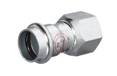 RACCORD A SERTIR V-PRESS ELECTROZINGUE 1/2F X 15mm