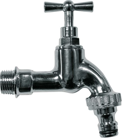 ROBINET DOUBLE SERVICE CHROME 1/2