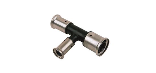 TE REDUIT ALPEX A SERTIR HENCO PVDF 20mm X 16mm X 20mm