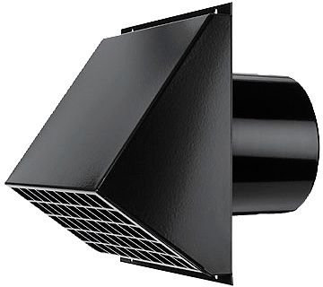 GRILLE MURALE VASCO 200 X 170 mm NOIR