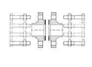 JEU DE BRIDE A SOUDER WILO PN10/16 DN32