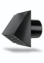 GRILLE MURALE EXTERIEURE DUCOFLEX 160mm NOIR