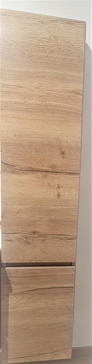 [PS014T35LK59] COLONNE SQUARE GAUCHE 2 PORTES HAUTEUR 168cm X 35cm CHENE HALIFAX K59