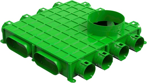 [0000-4563] CAISSON DE DISTRIBUTION CONDUITS FLEXIBLE SOL 12X63 DUCOFLEX D180 0000-4563