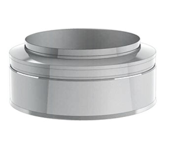 [X025180] CONE DE FINITION INOX DOUBLE PAROI 180mm