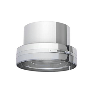 [X037B150] CONNEXION INOX DOUBLE PAROI M A SIMPLE PAROI F 150mm