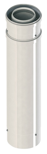 [CPALUTA1S08/125] ALLONGE VENTOUSE PP/ALU EXPO INOX 1M 80/125