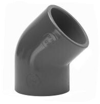 [12063P] COUDE PVC PRESSION 45° FF 63MM